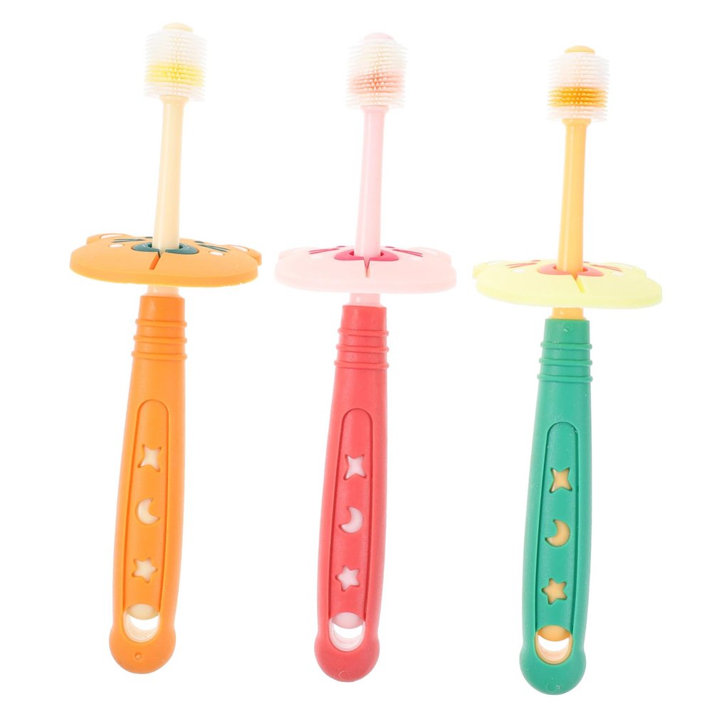 Ipetboom 3pcs Boy Girl's Toothbrush Manual Boy Girl Toothbrush and Girls Age Years Old Soft Bristles for Daily Use Random Color