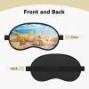 Mosytuky Beach Starfish Shell Print Sleep Mask for Back and Side Sleeper for Sleeping,Zero Eye Pressure Night Blindfold Ultralight Travel Nap Eye Cover view 2
