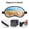 Mosytuky Beach Starfish Shell Print Sleep Mask for Back and Side Sleeper for Sleeping,Zero Eye Pressure Night Blindfold Ultralight Travel Nap Eye Cover view 3