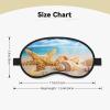 Mosytuky Beach Starfish Shell Print Sleep Mask for Back and Side Sleeper for Sleeping,Zero Eye Pressure Night Blindfold Ultralight Travel Nap Eye Cover view 4