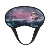 Mosytuky Boat Lighthouse Storm Waves Print Sleep Mask for Back and Side Sleeper for Sleeping,Zero Eye Pressure Night Blindfold Ultralight Travel Nap Eye Cover view 1