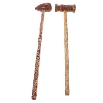 Ipetboom 2pcs Acupoint Massage Hammers Set Duck Egg Hammer and Bamboo Joint for Back and Body Pat Muscle Relief Pain Therapy Tool