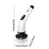 Electric Scrubber 370RPM, USB Rechargeable Bathroom Shower Scrubber With 90 Minutes Working Time, 3 Replaceable Brush Heads, Adjustable Speeds For One Cleaning Eff view 2