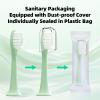10 Pack Compatible with Suri Electric Toothbrush Replacement Brush Heads,for Suri Sonic Electric Toothbrush,with Dust Cover (Winter Fern, Medium) view 3