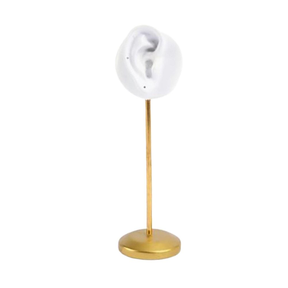 Pleayietoopiatiey Resin Ear Stud Holder Hanger Ear Model Durable for Home Salon Tabletop Left, 20 cm