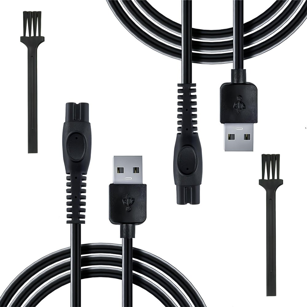 5V Charger for Philips One Blade Charger Cord, Replace Cable for Philips Shaver Charger Compatible With S3145/ Qp2724/ Qp2734/ Qp2824/ Qp2834/ S7887/ Mg5950/ Mg7950, Usb A Charging Shaver Cable (2Pcs