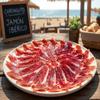 80g Iberico de Bellota Ham Slices on a Plate view 2