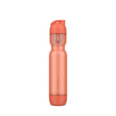 Mepal Shaker Sport, Leakproof, Includes Mixer and Measurements, Easy-clean with Bottem Lid, Protein Shaker, 800 ml, Peach orange
