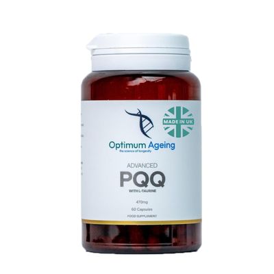 OptimumAgeing Taurine Supplement UK 60 x 470mg | Made in UK & Third Party Tested | Supports Well-Being, Cognitive Function & Energy Taurine Capsules | Slow-Release & Gluten-Free Supplements