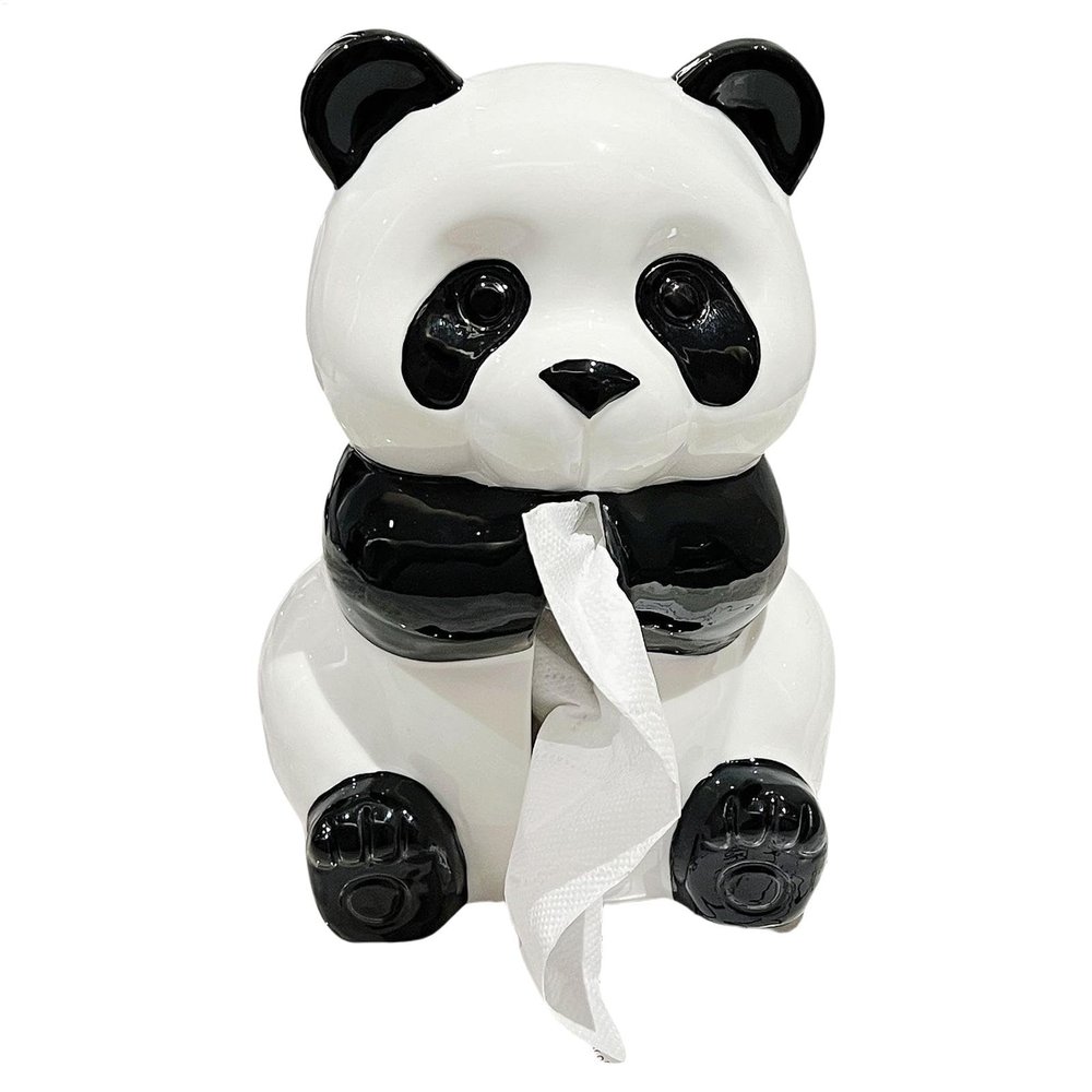 Tissue Box Cover | Panda Shape Napkin Box | Paper Storage Box, Cute Cartoon Tissue Paper Holder Box for Desk Home Decor Bathroom