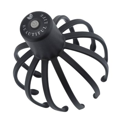 Electric Octopus Head Massager Scalp - Stress Relief Head Massager - Cordless Head Massager with 3 Modes, 360 Degree Head Massager for Scalp Stress Relaxation