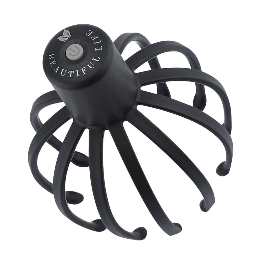 Electric Octopus Head Massager Scalp - Stress Relief Head Massager - Cordless Head Massager with 3 Modes, 360 Degree Head Massager for Scalp Stress Relaxation