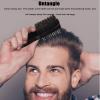 Double Sided Beard Brush for Men - Double Sided Beard Brush, Pocket Beard Brush With Handle | Hair Brush With Handle For Men And Hairdressers, Natural Mustache Brush, D Comb view 4
