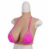 Silicone Breast Forms B-G Cup Fake Boobs Crossdresser Breastplate Mastectomy for Transgender Drag Queen Cosplay,Color3,Silicon B cup view 1