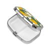Pill Box Lemon Fruit Pattern Square Pill Case for Purse & Pocket 2 Compartment Medicine Pill Organizer Portable Travel Pillbox Medicine Vitamin Cod Liver Oil Storage Box view 3