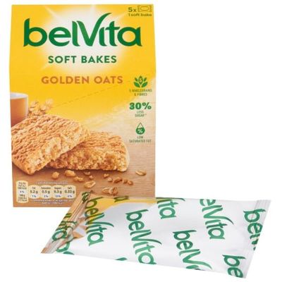 Breakfast Soft Bakes Golden Oats Pack x5 250g "Taste the sweetness in every bite" Delicious Tasty And Twisty Treat (Pack Of 4)