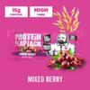 Uncle Jack's Protein Flapjacks 12 x 100g - | 15g Protein | High Protein | 440kcal per bar | Mixed Berry view 2