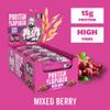 Uncle Jack's Protein Flapjacks 12 x 100g - | 15g Protein | High Protein | 440kcal per bar | Mixed Berry view 3