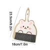 Plastic Mini Broom Dustpan Set Short Handle Broom Dustpan Household Multifunctional Snap-On Dustpan Broom view 2
