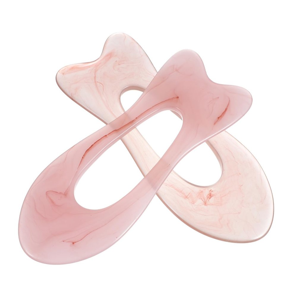 Ipetboom 2pcs Hollow Scraping Boards for Massaging Made of Resin Material for Body Massage and Face Sculpting