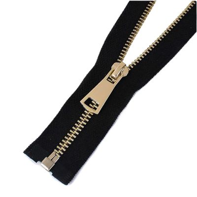 zipsreplacement zip two way zipzip for jacketheavy duty zipTwo Way Zip 60-150cm Sliders Zipper for Sewing Jacket Coat Zippers Down Zips Repair Kit Accessories(BlackGoldSingle,70cm)