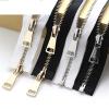 zipsreplacement zip two way zipzip for jacketheavy duty zipTwo Way Zip 60-150cm Sliders Zipper for Sewing Jacket Coat Zippers Down Zips Repair Kit Accessories(BlackGoldSingle,70cm) view 2