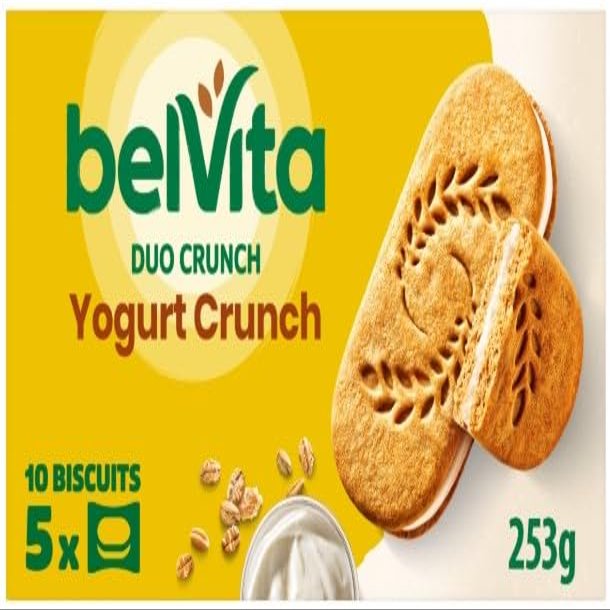 Breakfast Biscuits Yogurt Crunch Pack x5 253g (Pack Of 2) "A symphony of flavors" Tasty And Twisty Gift Hamper For Birthday,Christmas,Easter,New Year