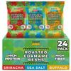 Crunchy Dry Roasted Edamame Beans Snack by Zest Delites, Sea Salt - Sriracha - Buffalo, Vegan, Low Calorie High Protein Snacks, Low Carb, Keto, 0.9 oz 24 Packs view 1