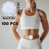 100pcs Castor Oil Pack Wrap for Belly Button, Self-Adhesive Disposable Castor Oil Patches, Hydroentangled Fabric Highly Absorbent, No Wash, Easy to Use view 2