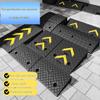 YCBTPS 6in Rise Threshold Ramp, Heavy Rubber Driveway Ramp, Wheelchair Kerb Ramp With Bolts, Portable Curbside Bridge For Doorways,Driveways,Bathroom(50 * 48 * 14cm) view 4