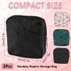 3 Pcs Sanitary Pad Storage Bag, Portable Sanitary Towel Holder Reusable view 2