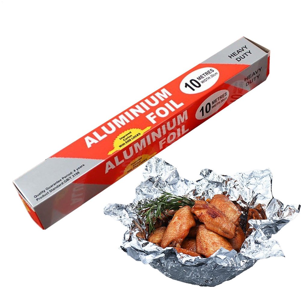 Aluminum Foil Roll Multipurpose, Food Safe, Non-Stick, Easy Clean,