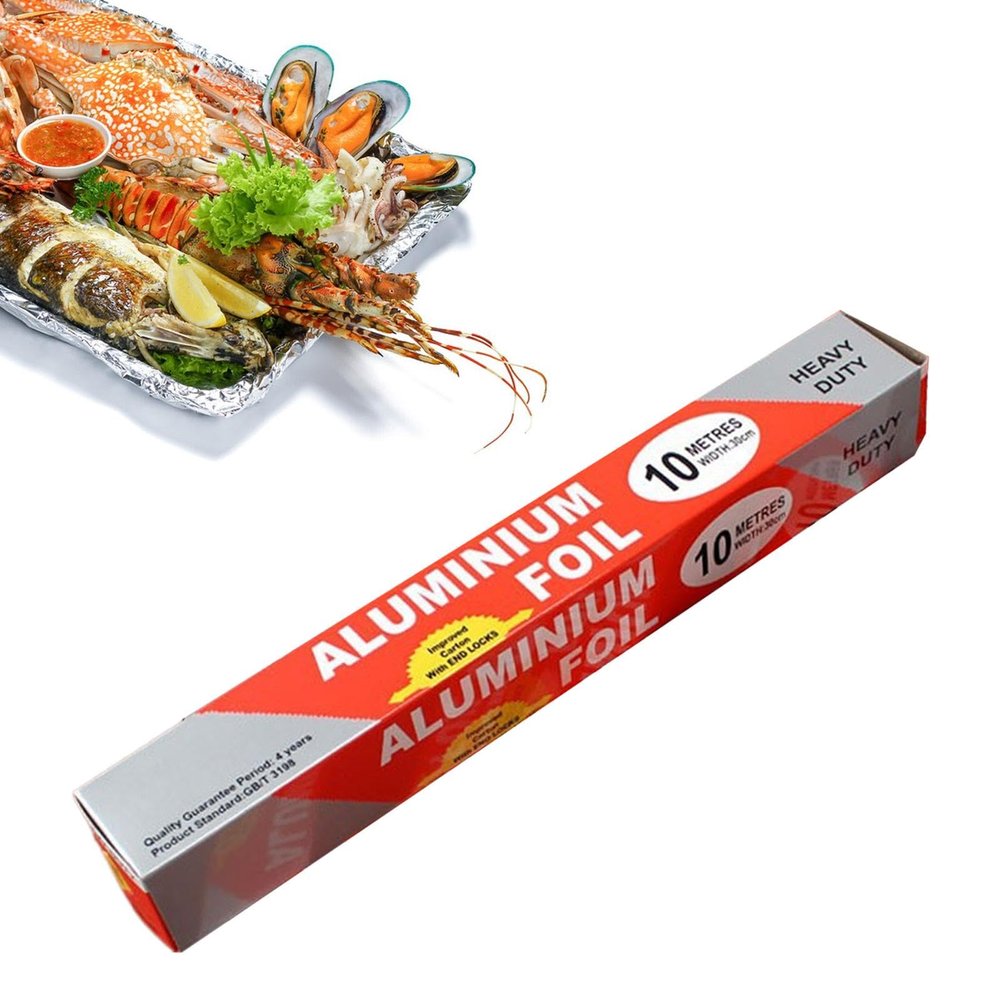 Aluminum Foil Wrap - 78.7 x 11.8 Inch Non Stick Tin Foil with Cutter,Food Wrap Roll for Cooking, Baking, Grilling, Prevents Food Sticking and Messy Cleanup