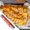 Aluminum Foil Wrap - 78.7 x 11.8 Inch Non Stick Tin Foil with Cutter,Food Wrap Roll for Cooking, Baking, Grilling, Prevents Food Sticking and Messy Cleanup view 2