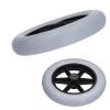 10 Manual Wheelchair Front Wheels, Polyurethane Solid, 12mm Axle Bearings, Non-Inflatable, 10x2 for Disability Mobility view 2