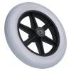 10 Manual Wheelchair Front Wheels, Polyurethane Solid, 12mm Axle Bearings, Non-Inflatable, 10x2 for Disability Mobility view 4