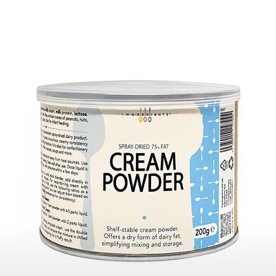 IB Dried Cream Powder 200g | Pure Dairy High-Fat 75% No Additives | Luxurious Taste & Texture | Dried Powdered Dairy Heavy Cream