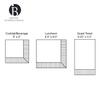 IHR Ideal Home Range Party Napkins Disposable 3-Ply Paper Lunch Napkin Pack, 6.5" x 6.5", Periwinkle Pastiche, 20-Count view 2
