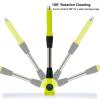 RYJYQYX Rubber Broom for Pet Hair Hardwood Floor, with 51 Long Handle Rubber Broom for Pet Hair Hardwood Floor, Silicone Broom Cleans Glass,Fine Dust,Hair,Liquids,Large:50130cm view 3