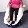 HUIBBGO Wheelchair Cover for Adults Fleece Lining Wheelchair Warmer Cover Lightweight Wheelchair Blanket with Zipper and Villus Wheel Chair Blanket Winter view 2