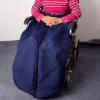 HUIBBGO Wheelchair Cover for Adults Fleece Lining Wheelchair Warmer Cover Lightweight Wheelchair Blanket with Zipper and Villus Wheel Chair Blanket Winter view 3
