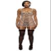 Forplay Just Peachy Embroidered Chemise Lingerie Set - Peach, Peach, Medium view 3