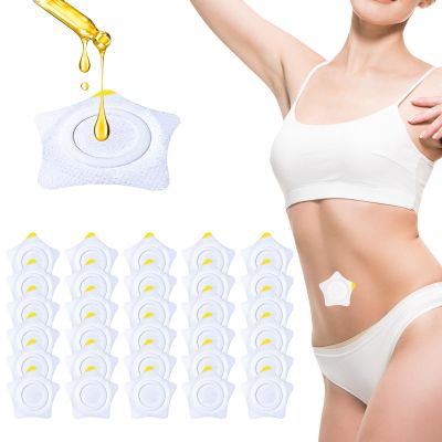 30 Pack Castor Oil Wraps - Disposable Cotton & Adhesive Patches, Star Shape