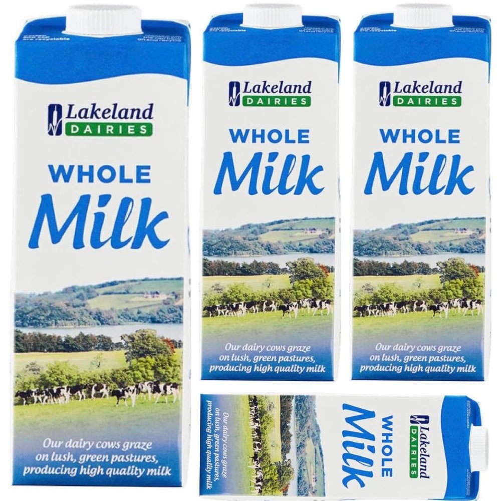 LAKE Whole Milk 1000 Mililiter x 4 Packs
