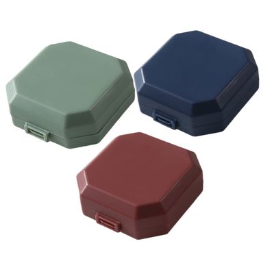 Healeved 3pcs Portable Medicine Case Wear-Resistant Household Organizer Daily Use Compact Pill Box Detachable Case for Medication Storage