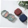 Healeved 3pcs Portable Medicine Case Wear-Resistant Household Organizer Daily Use Compact Pill Box Detachable Case for Medication Storage view 3