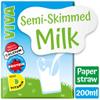 Viva Semi-Skimmed Milk%1,5 Fat 200 Mililiter x 27 Boxes view 2