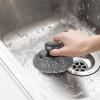 scyca Stainless Steel Scrubber, Stainless Steel Scouring Pads - Stainless Steel Scrubber Dish Brush - Stainless Steel Wool Brush for Iron Pots, Grills, Basins view 2