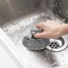 Stainless Steel Wool Scrubber, Stainless Steel Scrubber | Stainless Steel Cleaning Dish Brush | Portable Metal Scrubber for Iron Pots & Grills view 2