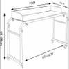 SFSLBFB Rolling Overbed Table Mobile Table Food Tray Desk Rolling Medical Table Overbed Swivel Table Long Overbed Table Adjustable Height With Wheels For Laptop Eating Home(Color:White) view 2